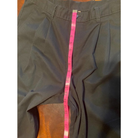 George Dress Pants Slacks Men's Size 38 x 30 Black Pleated Front Slash Pockets. - Picture 5 of 5